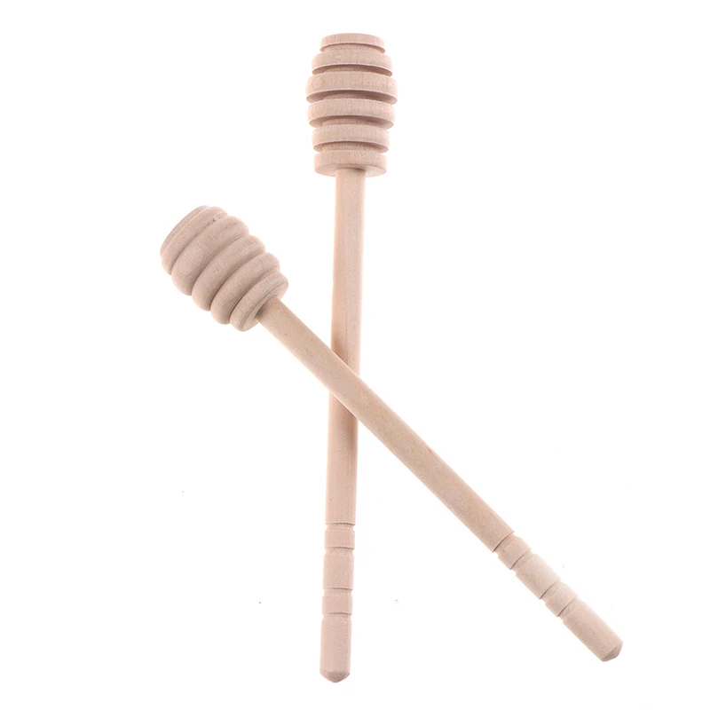 

5PCS Wooden Mini Honey Spoon Honey Wooden Stir Bar For Honey Jar Supplies Eco-Friendly Long Handle Mixing Stick Dessert Tools
