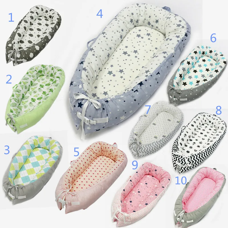 Детская многофункциональная кровать гнездо для новорожденных молочная