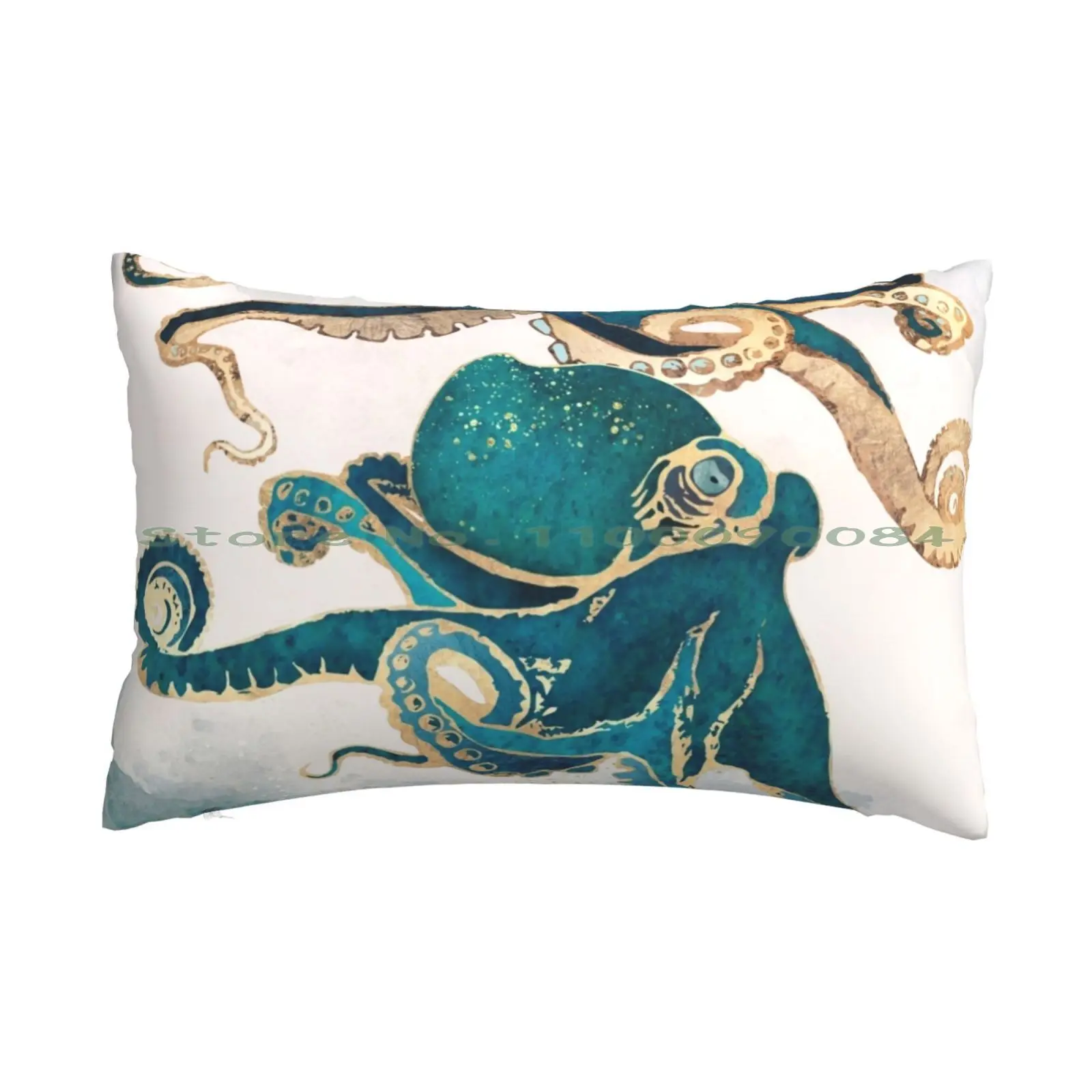 

Underwater Dream V Pillow Case 20x30 50*75 Sofa Bedroom Watercolor Octopus Ocean Sea Nature Tentacles Abstract Contemporary