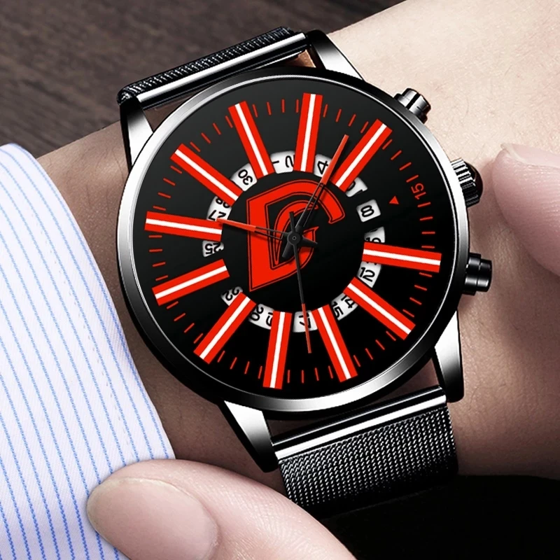 

Watches Mens 2021 Luxury Fashion Men Stainless Steel Mesh Band Quartz Watch Man Business Casual Calendar Date Clock Reloj Hombre