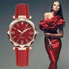 Женские креативные модные роскошные часы с кожаным ремешком, кварцевые часы с циферблатом из нержавеющей стали, повседневные часы с браслетом, элегантные часы