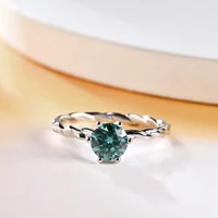 Captivating Green Moissanite Eternity Ring 5