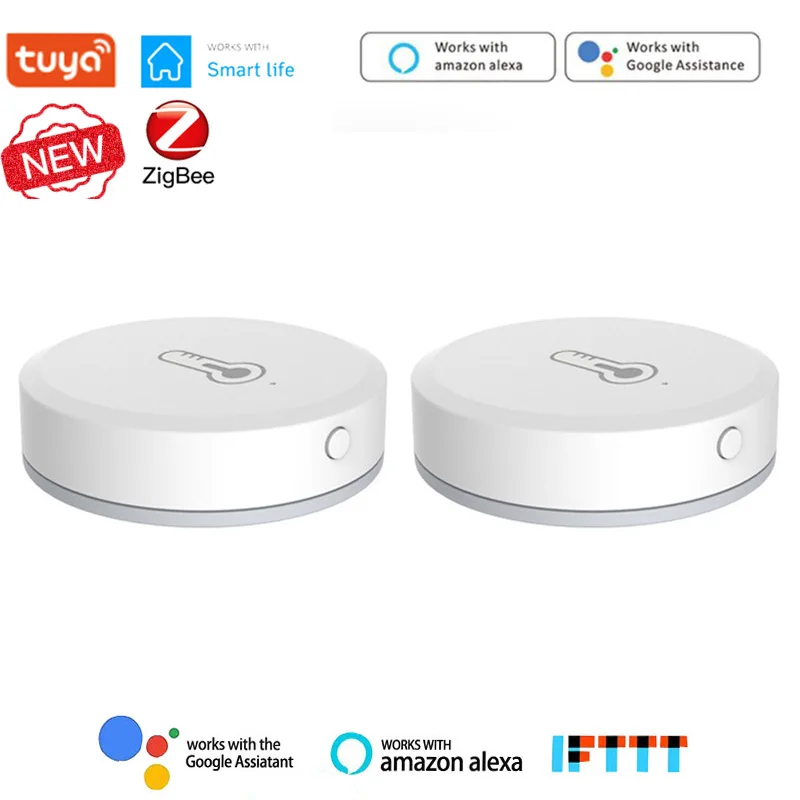 Умный датчик температуры и влажности Aubess Tuya ZigBee хаб для шлюза Zigbee через Alexa Google Home