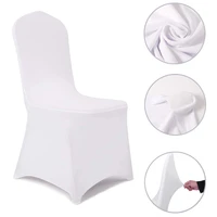 8pcslot cheap elastic chair covers for hotel banquet stretch weddings party dining christmas event spandex seat slipcovers