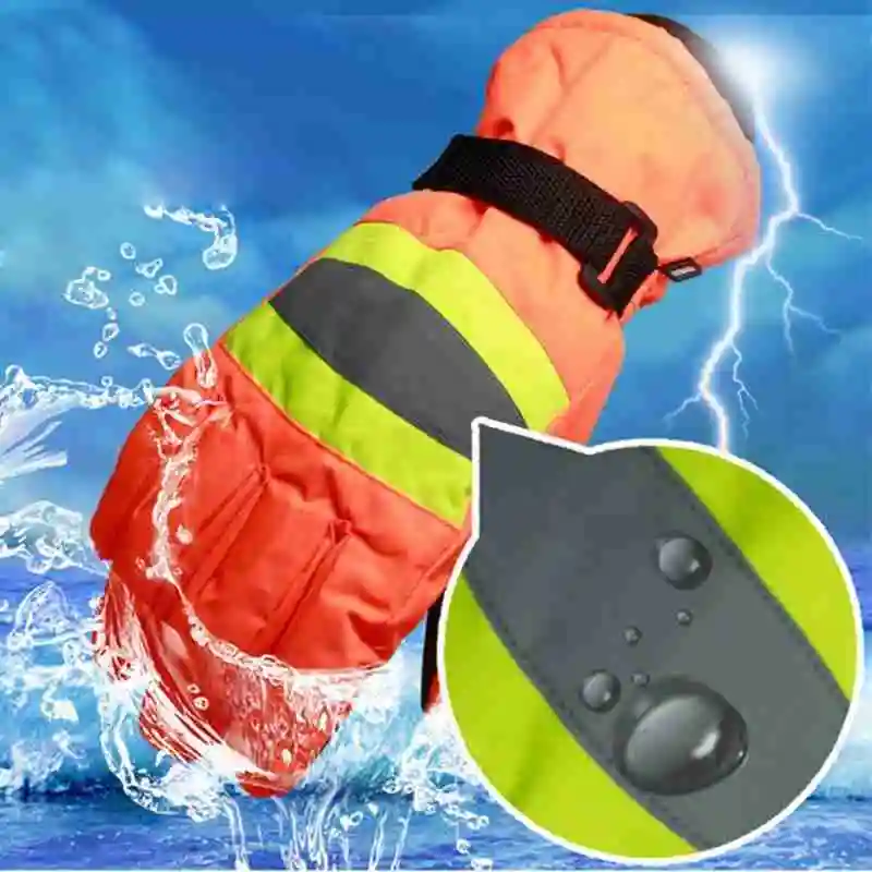 

1 Pair Waterproof Warm Gloves Winter Sanitation Thicken Worker Gloves Thermal Non Slip Ski Outdoor Mitten Gloves