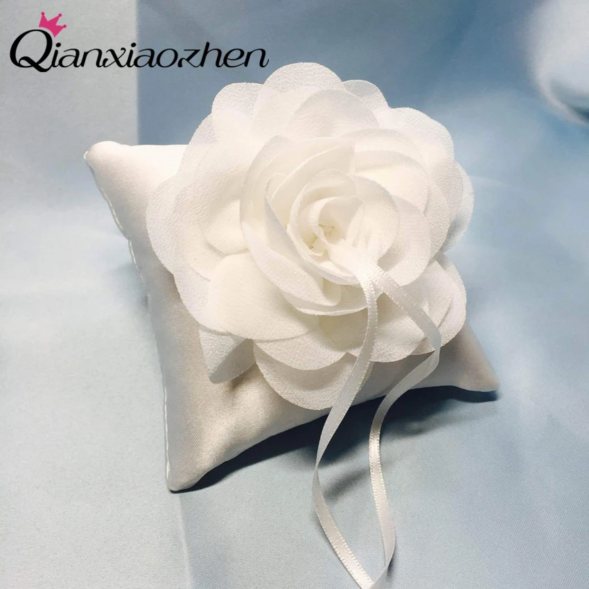 Qianxiaozhen Цветок обручальное кольцо Подушка кольцо держатель обручальное свадебное украшение для мероприятий и вечеринок много цветов