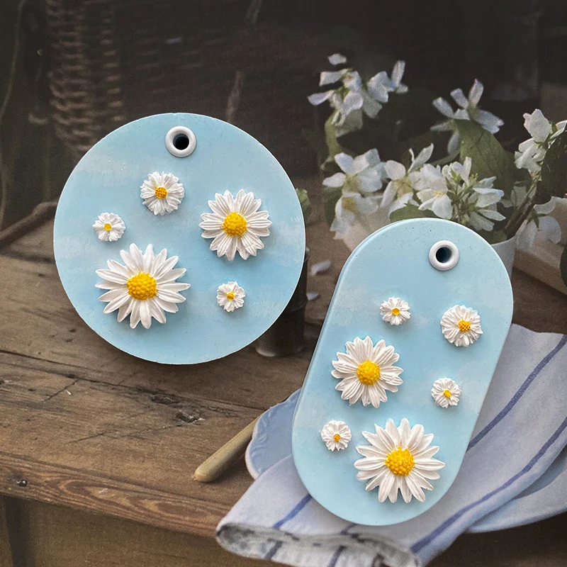 Маргаритка силиконовая форма Дизайнер DIY УФ отверждаемая эпоксидная смола ювелирные изделия 3d стеновая