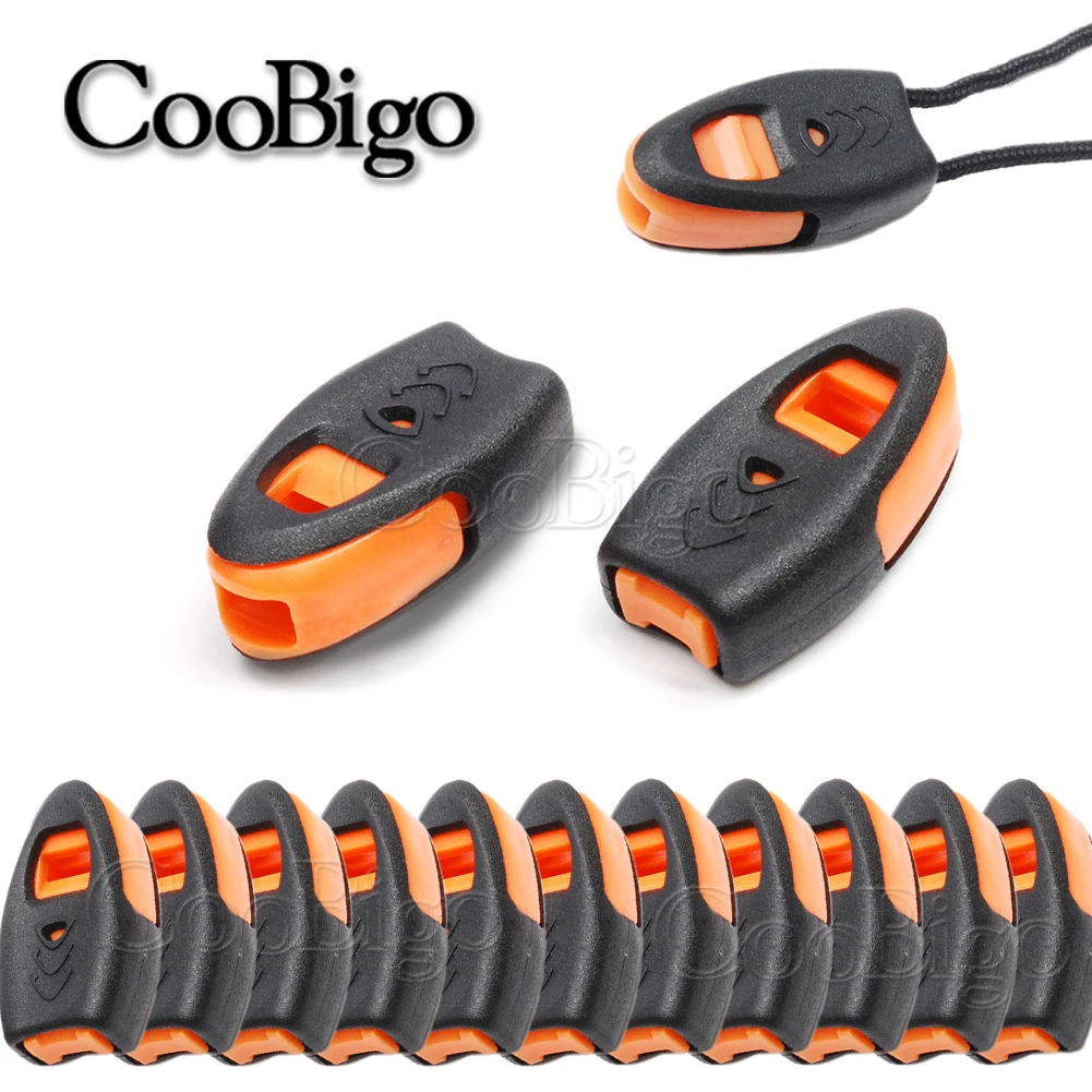 10 шт. аварийный свисток для выживания оранжевый пластиковый замок на молнии