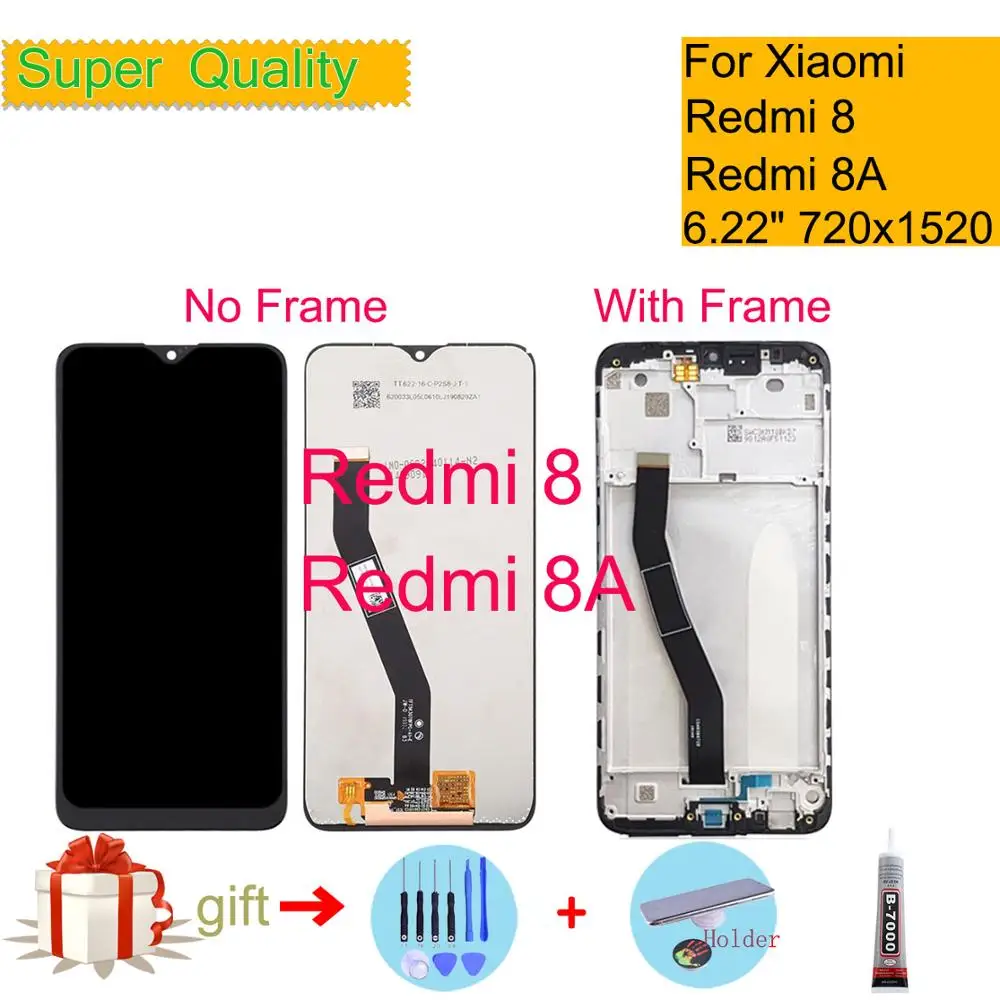 

ЖК-дисплей с сенсорным экраном и дигитайзером в сборе для Xiaomi Redmi 8A, ЖК-монитор для Redmi 8, полная замена