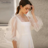 translucent tulle fashion sleeves hale length removeable wedding sleeves accessories dg051