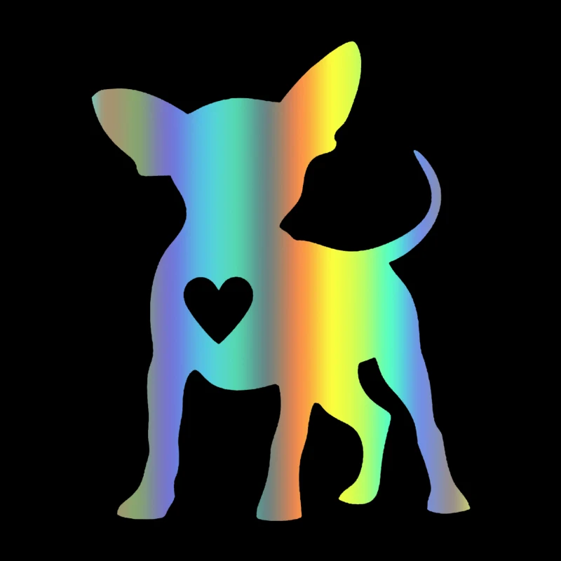 

наклейки на авто Чихуахуа водонепроницаемые наклейки на машину наклейка для авто автонаклейка стикер этикеты винила наклейки стайлинга автомобилей украшения на бампере автомобиля заднее стекло