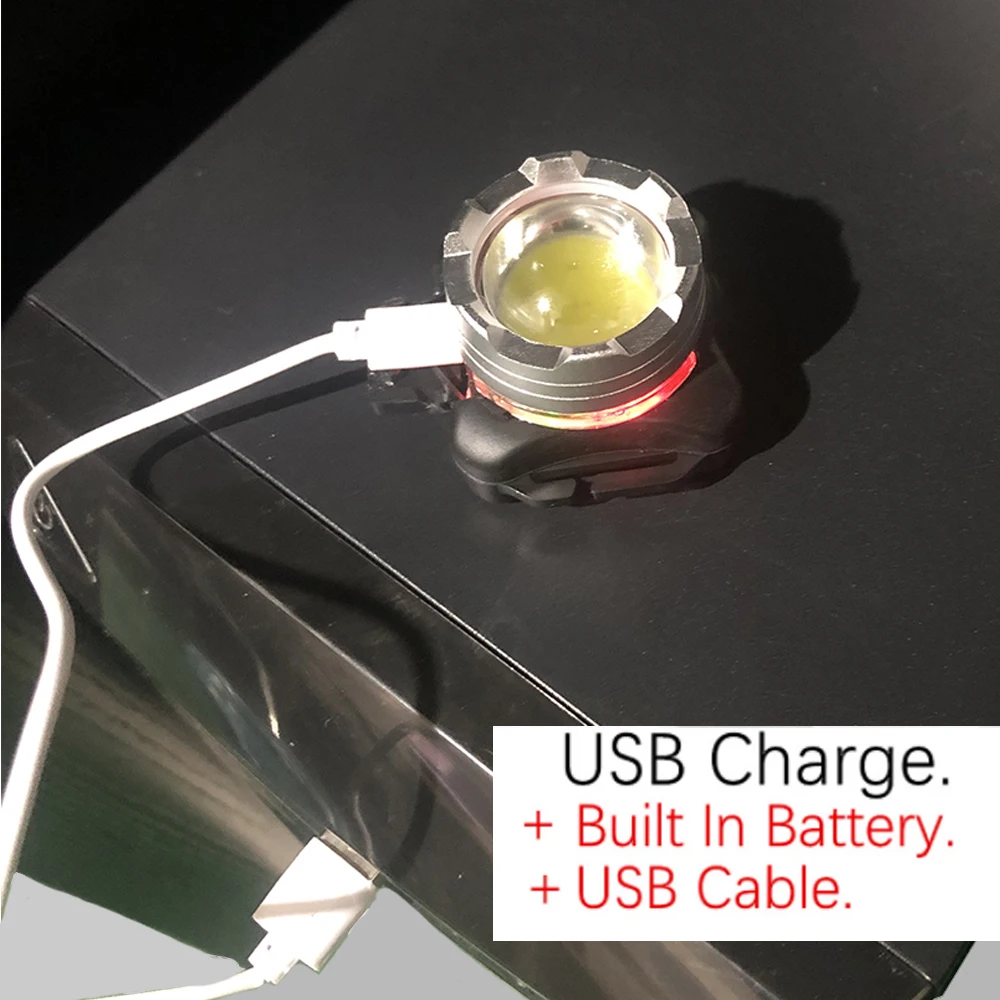 USB Перезаряжаемые налобный мини переносной фонарь головная лампа фонарик Фонари