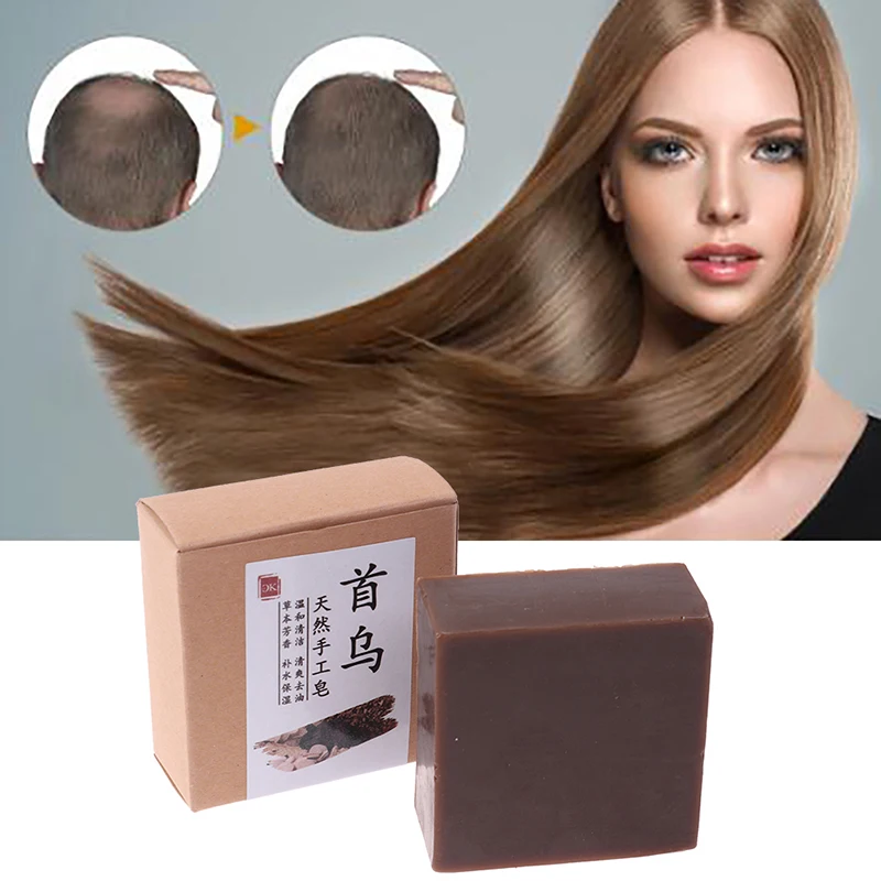 Новый полигональный эссенция волос затемнение шампунь бар мыло натуральная