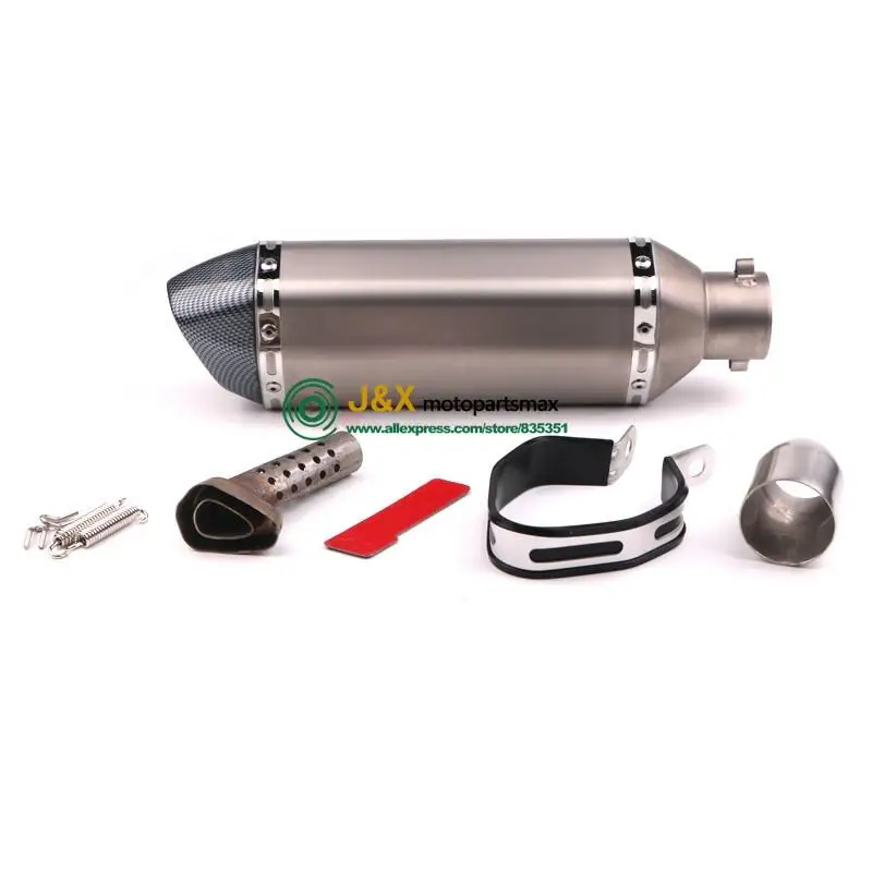 Универсальный глушитель мотоцикла грязи уличный велосипед Скутер ATV CBR1000 ER6N YZF R1