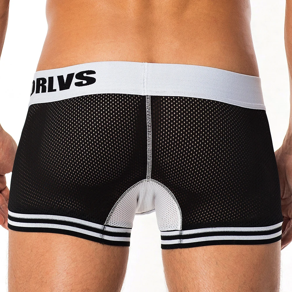 Трендовое нижнее белье для мужчин боксеры шорты Нижнее мягкое дышащие мужские