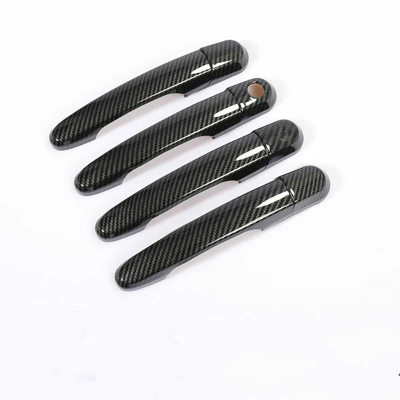 

For KIA Ceed Cee'd 2006-2012 High Quality Chrome Carbon Fiber Car Door Handle Cover Trim Car Stickers Styling Overlay