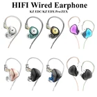 Гибридные Hi-Fi наушники KZ EDC ZEX EDX Pro, проводные наушники-вкладыши с монитором, Спортивная игровая гарнитура с шумоподавлением