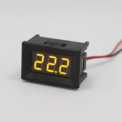 Yellow 1 шт. Мини цифровой вольтметр постоянного тока 2,4 В до 30V 2-проводной Мини светодиодный Дисплей Напряжение измерительный прибор для тестирования автомобиля Мотоциклетные батареи автомобиля - Цвет: Yellow