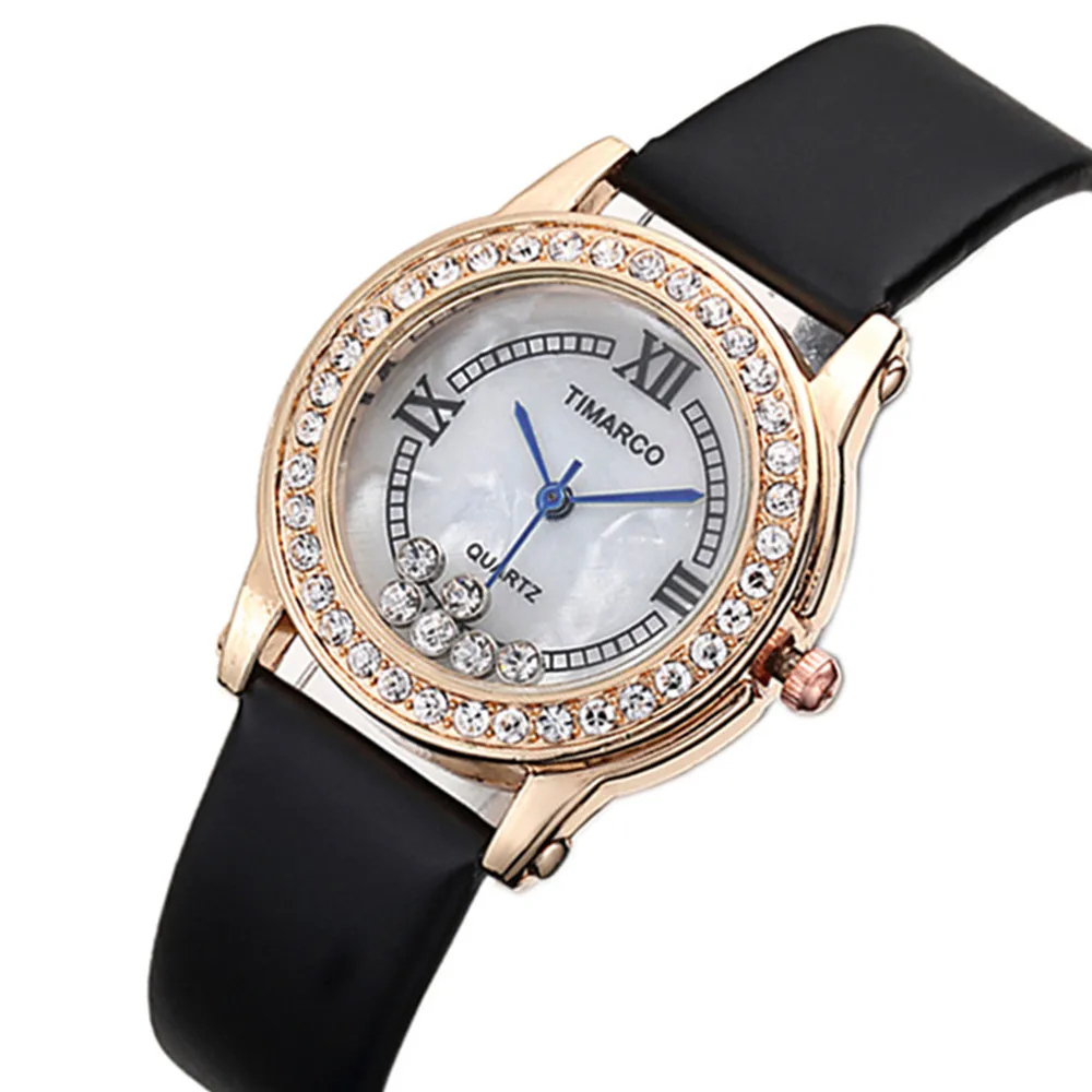 

Pop Pop Vogue Gold Dial Watch Plush Women Dress Rhinestone Quartz Watch Pretty Ladies Leather Strap Clock Saats reloj mujer