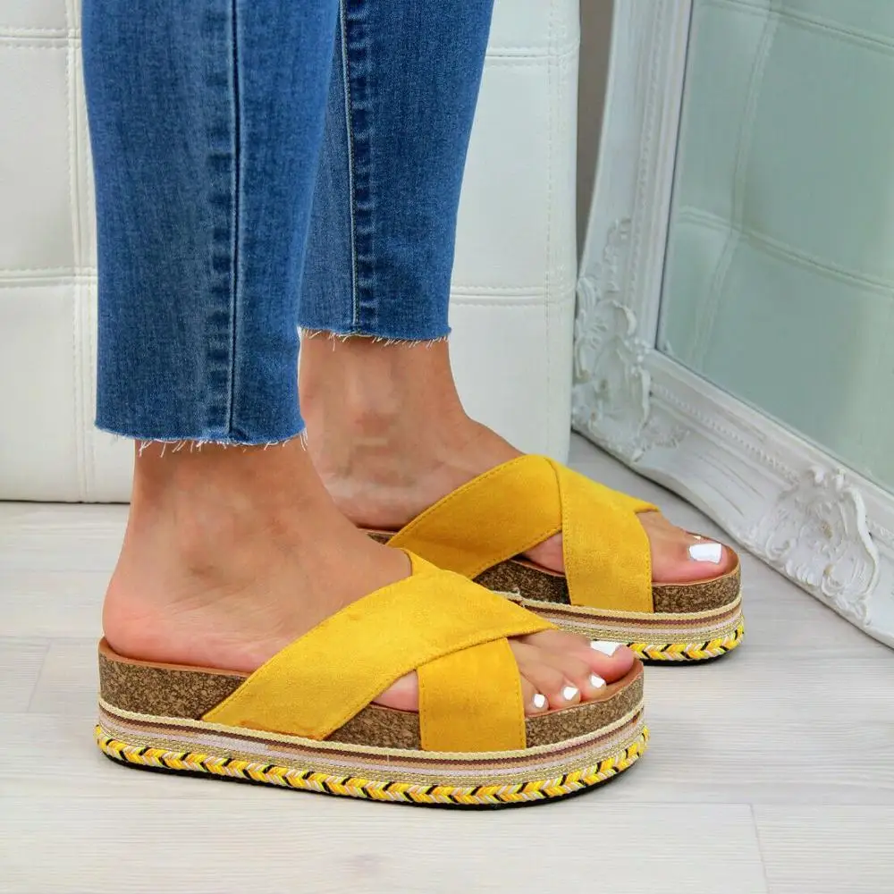 

sandals Platform Women Summer sandal Mid-heel Soft Bottom Comfortable Female Casual Beach Shoes