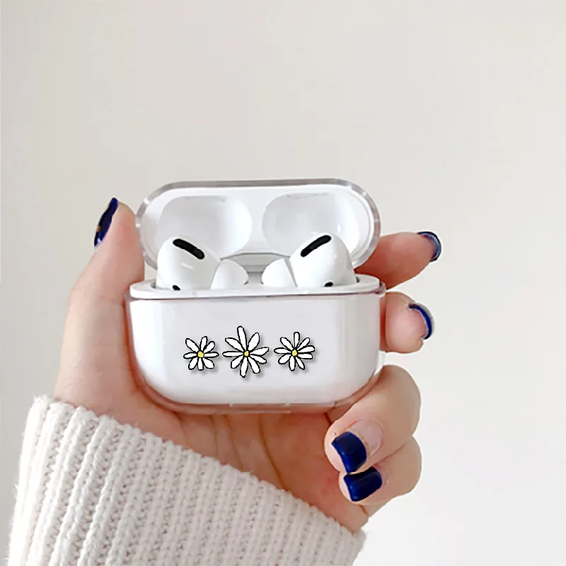 Милый чехол с цветочными растениями для Apple iPhone зарядный футляр AirPods Pro жесткий