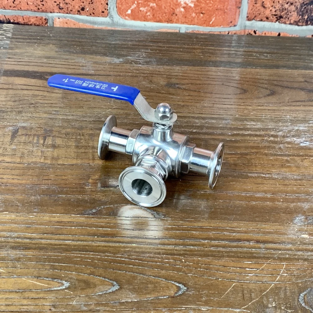 1 5 &quot3 ходовой шаровой клапан T и L Порты разъёмы Ferrule Тип 5&quot Санитарно