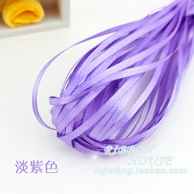 16 Light Purple 30 видов цветов(20 м/лот) 1/"(3 мм) одинарная Свадебная атласная лента украшение подарок рождественские аксессуары DIY ленты - Цвет: 16 Light Purple