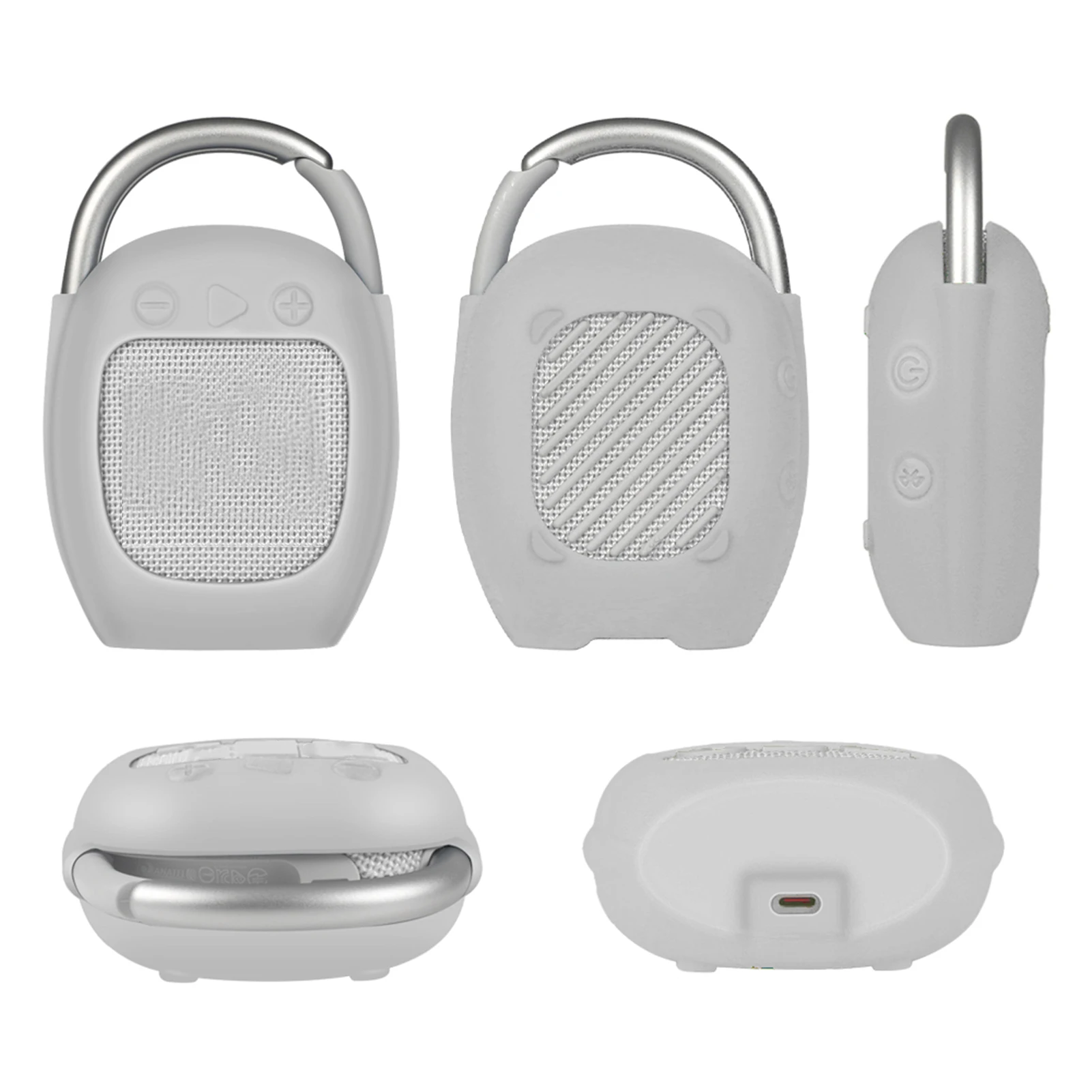 Пыленепроницаемый силиконовый чехол для JBL Clip 4 защитный с защитой от падения