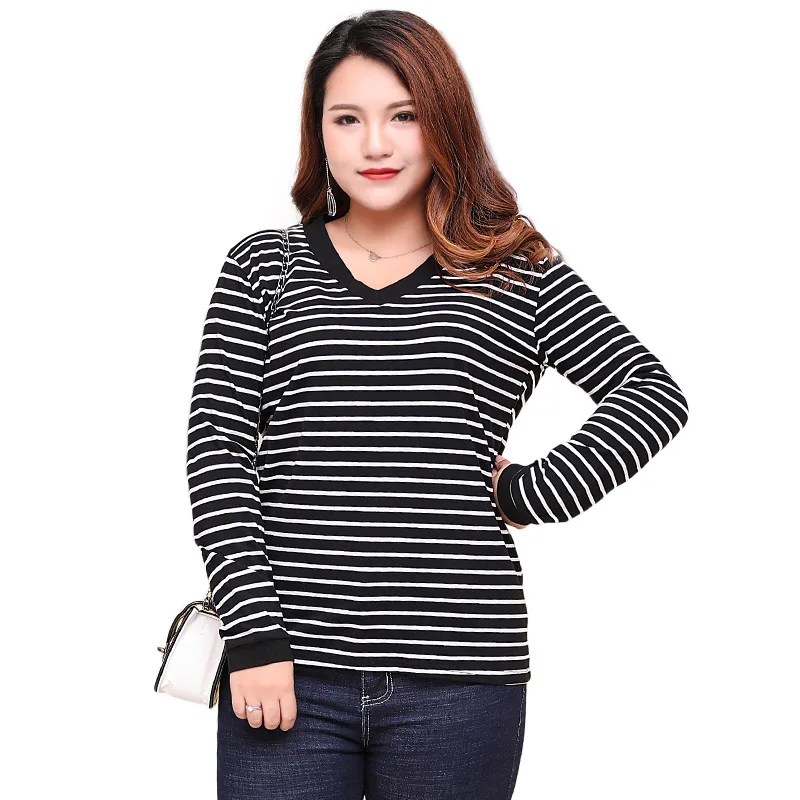 Женская футболка с длинными рукавами Повседневная Свободная черная оборками в