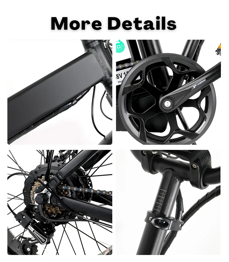 20 дюймов складной электрический велосипед фара для велосипеда 1000W фэт
