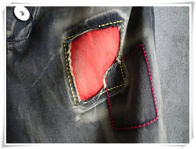 

LYUZHE Vintage Summer Women Denim Shorts 2021 Button Fly Pockets Distressed Female Shorts Patchwork Denim Shorts Loose QDY073