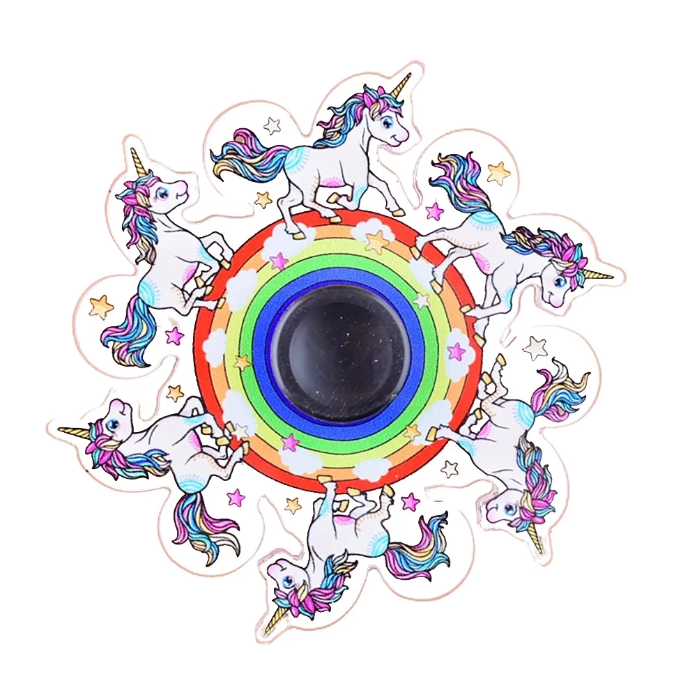 Фиджет-Спиннер для рук гироскоп анти-стресс Мультяшные животные анимация бег