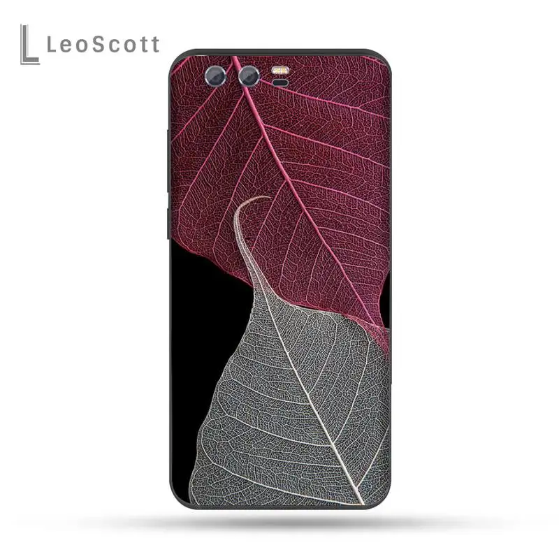 

Transparent leaves aesthetics Phone Case For Huawei Honor view 7a5.45inch 7c5.7inch 8x 8a 8c 9 9x 10 20 10i 20i lite pro