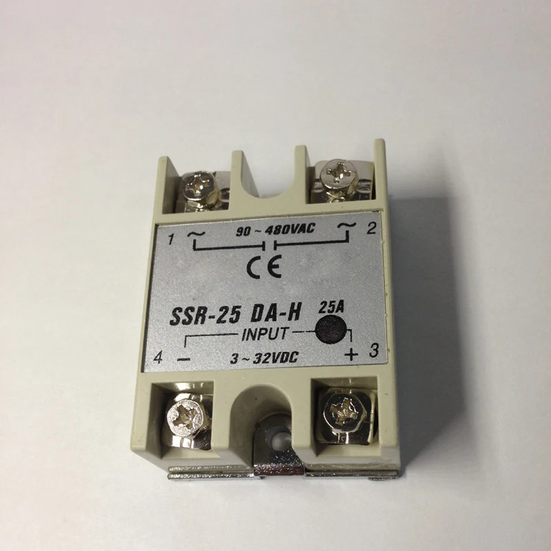 Твердотельное реле SSR-25DA 25A 5-24VDC TO 24-380V AC SSR 25DA 6-20mA 3-32V DC 1 шт. | Обустройство дома
