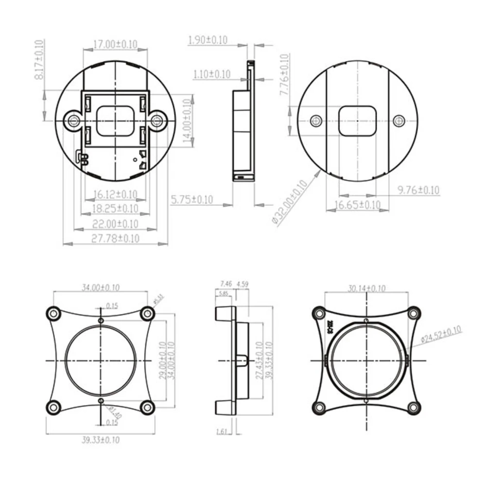 HD 5MP 8MP IR-CUT CS Lens Mount Holder IR CUT Dual 22mm Filter day night Switch Camera | Безопасность и защита