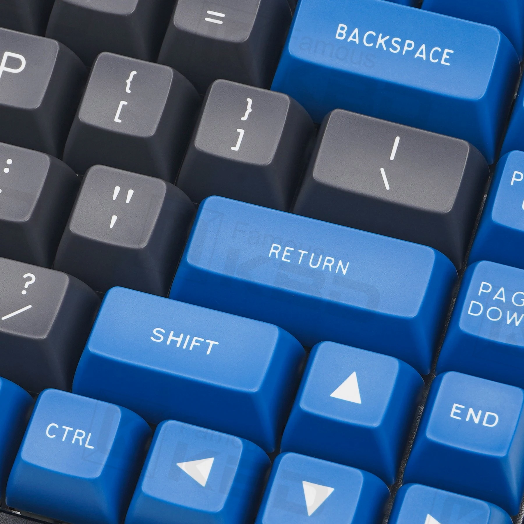 MAXKEY SA колпачки клавиш Синий Серый ABS Материал 131 клавиши подходит для большинства