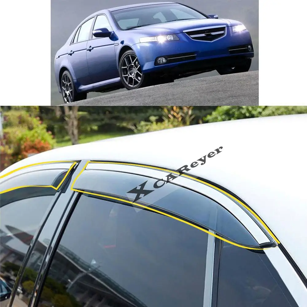 

For ACURA TL 2004 2005 2006 2007 2008 Car Body Styling Sticker Plastic Window Glass Wind Visor Rain/Sun Guard Vent Parts