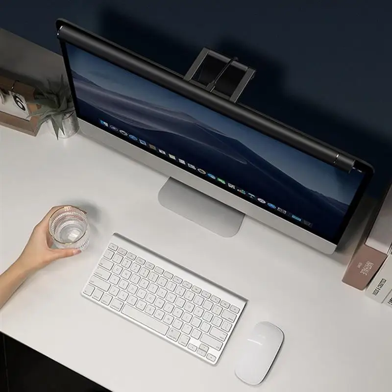 80LED Настольная лампа с питанием от USB компьютера монитора 3 цвета температуры