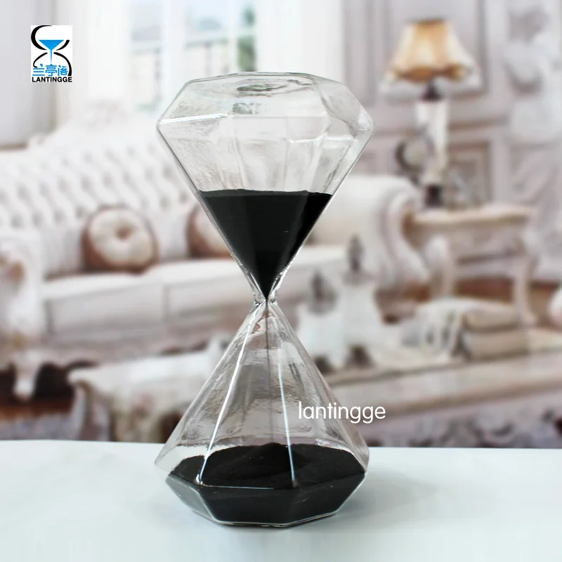 

Large 30 Minutes Diamond Hourglass Gift Living Room Home Furnishings Valentine's Day Gift Hourglass Timer Decoration Ornaments