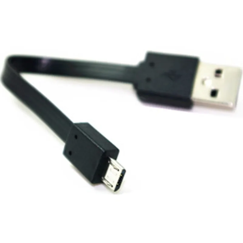 Плоский кабель с разъемами USB 2 0 и Micro длиной 15 см|Компьютерные кабели разъемы| |