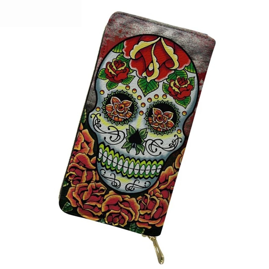 WHEREISART Готический мешок для женщин Sugar Skull Дамская роскошная сумка женская