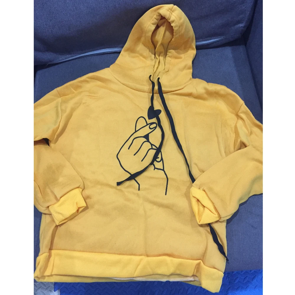 Женская толстовка с капюшоном Повседневная Осенняя Толстовка большого размера