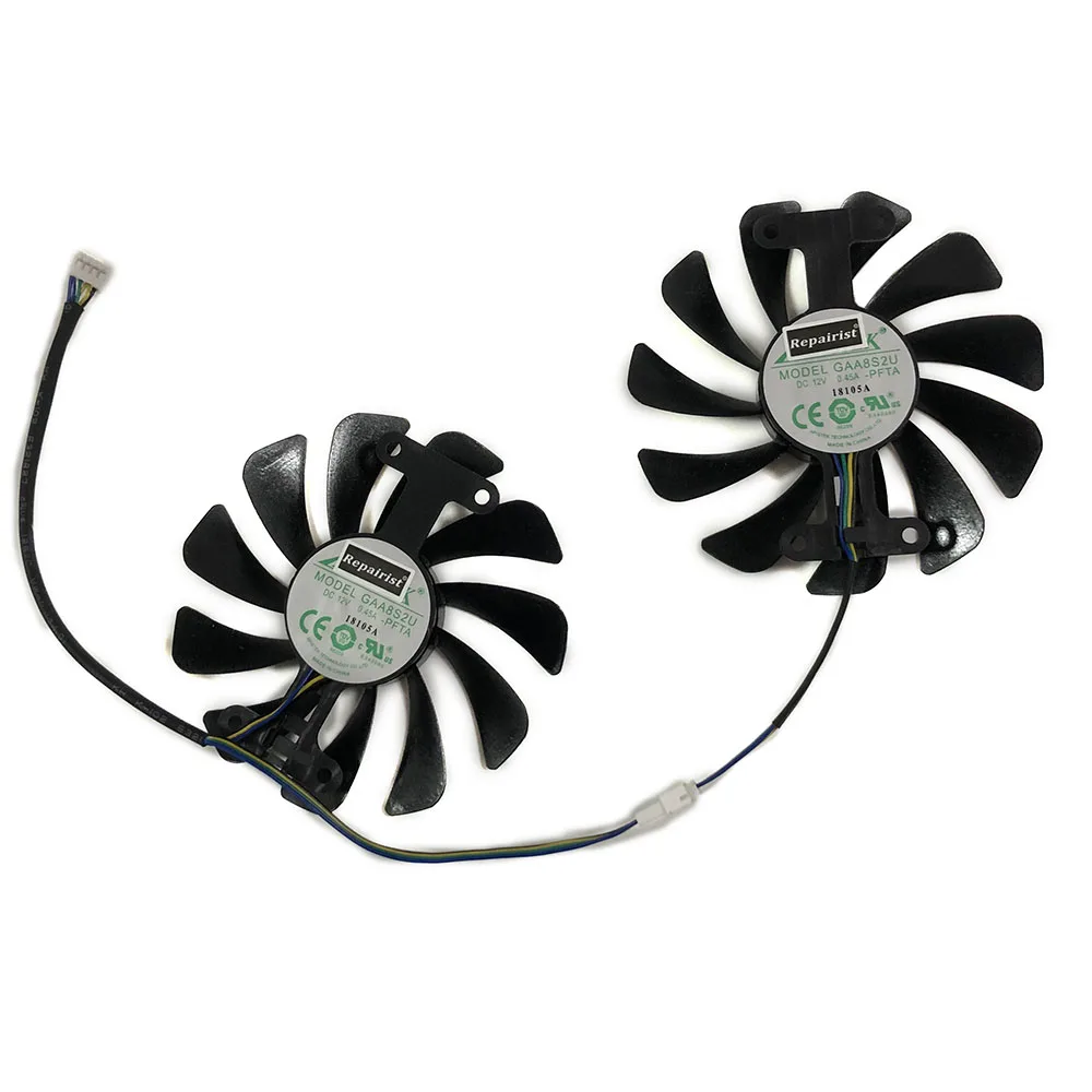 2 шт./компл. 95 мм GAA8S2U Графика карты вентилятор для ZOTAC ZT P10800C 10P P10700C GTX1070 GTX1080 AMP edition