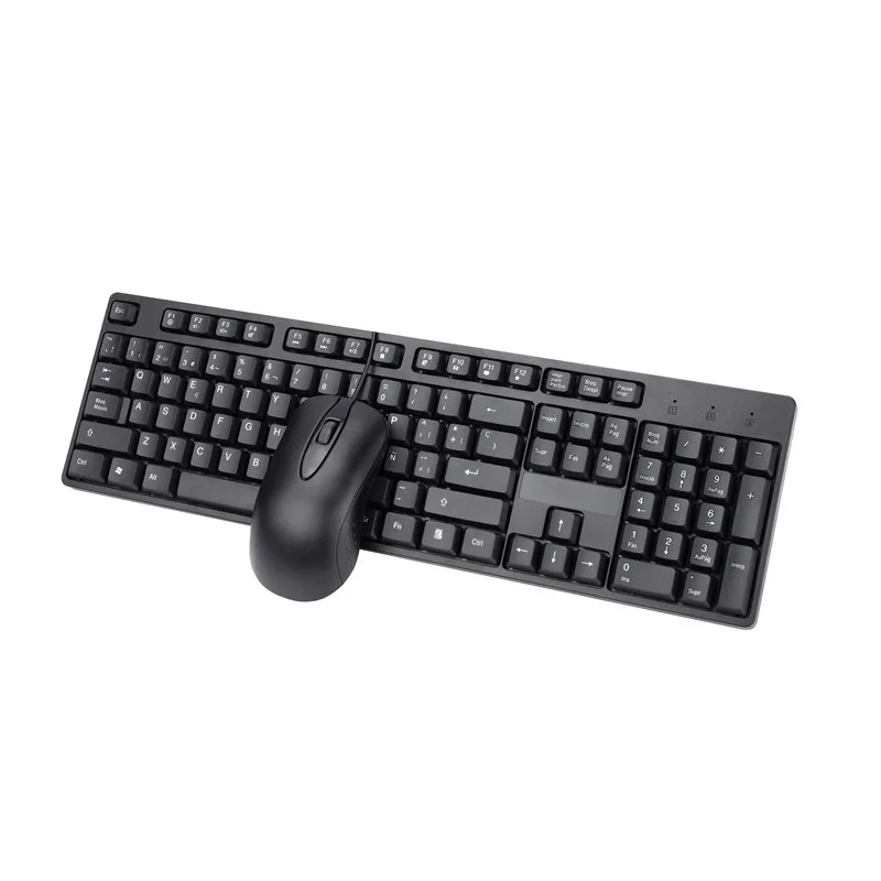 Spanish Keyboard and Mouse for home office Keyboard and Mouse Computer Accessories 104 keys for PC Notebooks Laptop