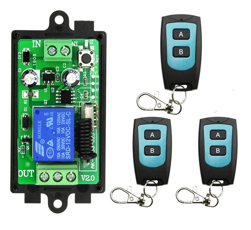 Универсальный беспроводной пульт дистанционного управления DC 12 В 24 1CH