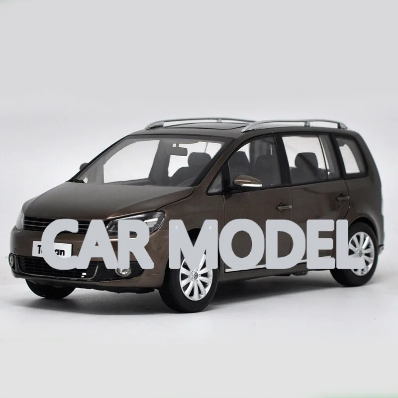 1:18 Масштаб сплава игрушечные транспортные средства VW TOURAN автомобиль модель детских игрушечных автомобилей авторизованный игрушки для детей - Цвет: Коричневый