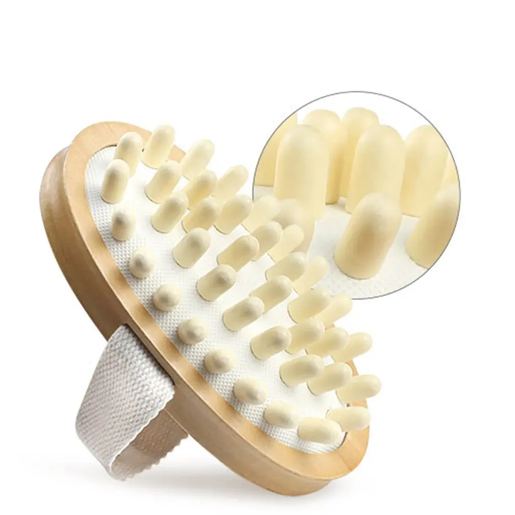 

Body Brush Soothing Wooden Airbag Essential Oil Spa Air Cushion Massage Hair Comb Scalp Massage Brush