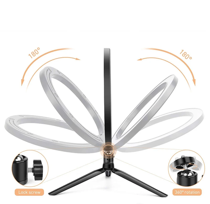 Сотовый телефон селфи кольцо светильник с штатив Трипод стойка Мини