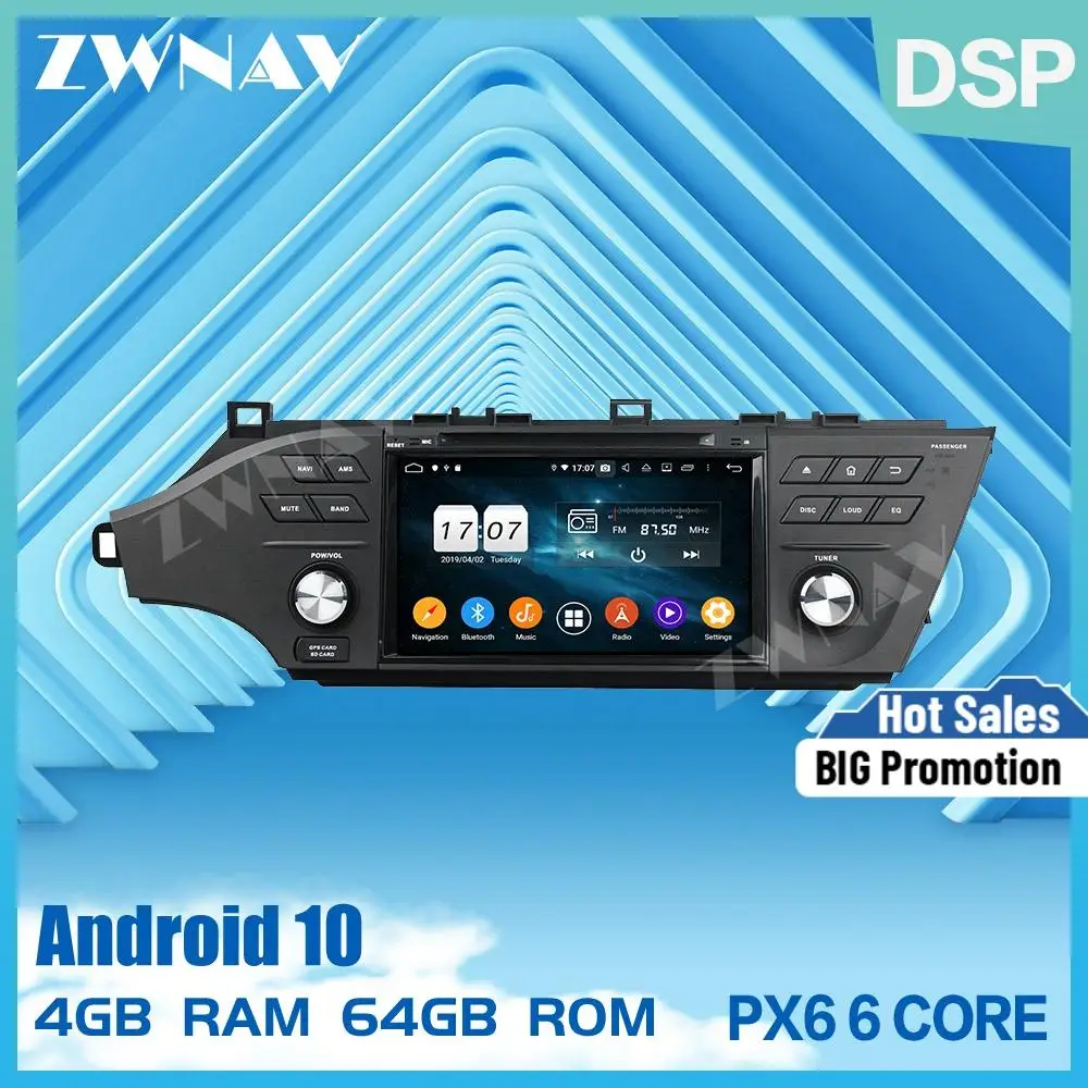 

2 din PX6 touch screen Android 10.0 Car Multimedia player For Toyota Avalon 2014-2018 radio audio stereo WiFi GPS navi head unit
