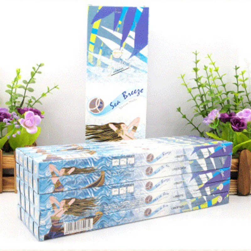 Sea Breeze Флейта 200 палочки/коробка мульти-стиль индийский Ладан палочки аромат палочки ручной работы Домашний Аромат Frank благовония шалфея палочки - Аромат: Sea Breeze